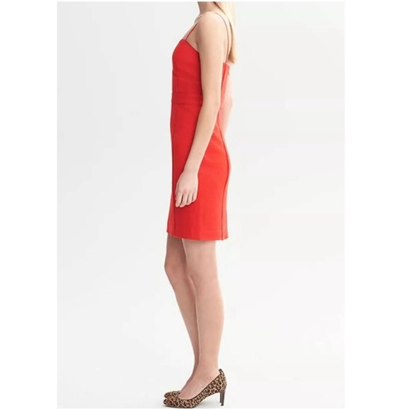 Banana Republic Sleveless Piped Corset Wool Blend Romantic Feminine Mini Dress. - Picture 3 of 13